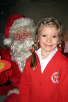 Santa at St John School